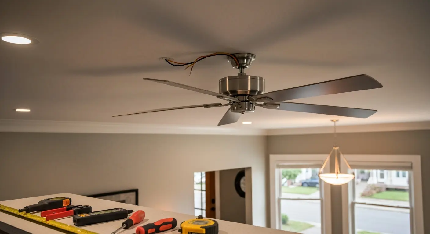 Ceiling fan wiring