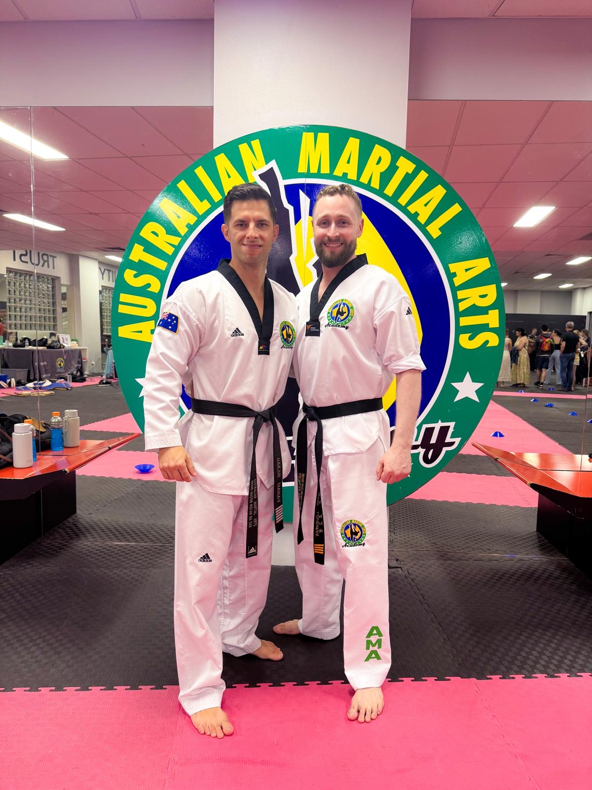 Mark Loughran and Hakan Manav at Australian Martial Arts Academy