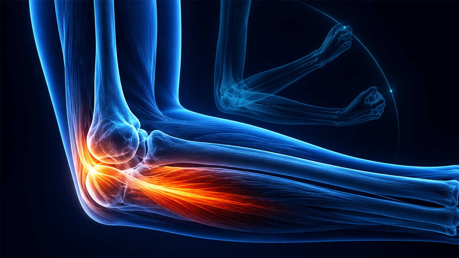 Illustration about cellular therapy for elbow pain and instability