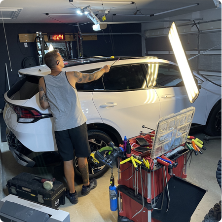 Hail Damage Repair Using Paintless Dent Removal