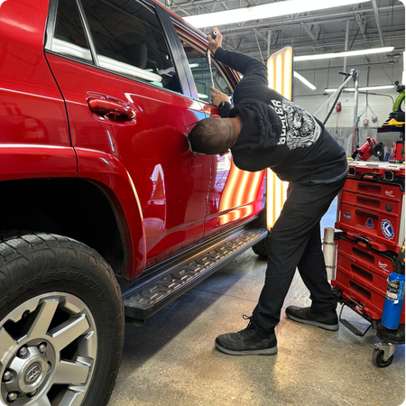 Hail Damage Repair Using Paintless Dent Removal