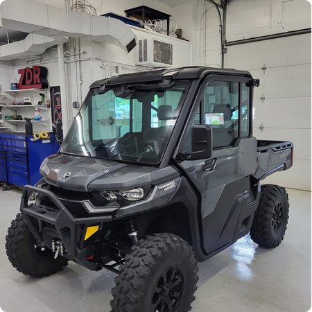 Automotive Window Tint Installation on Vehicle Glass