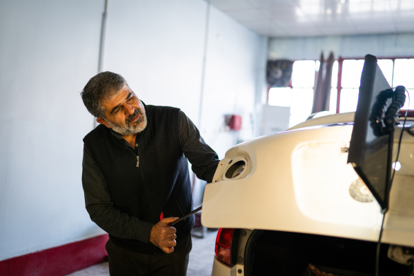 Before and After Paintless Dent Repair Photos