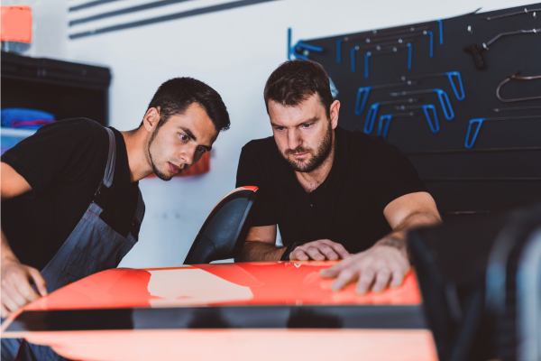 Before and After Paintless Dent Repair Photos