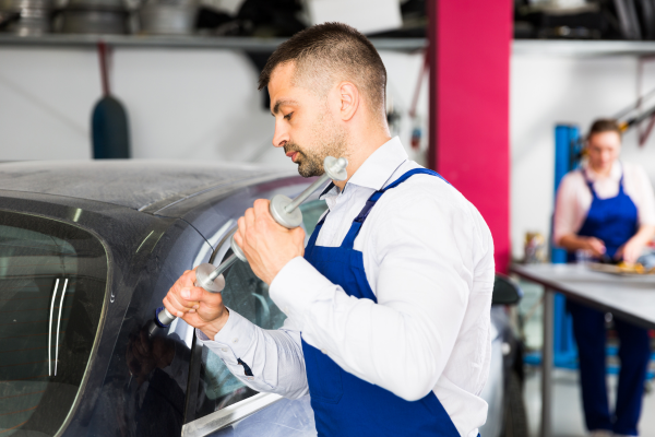 Before and After Paintless Dent Repair Photos