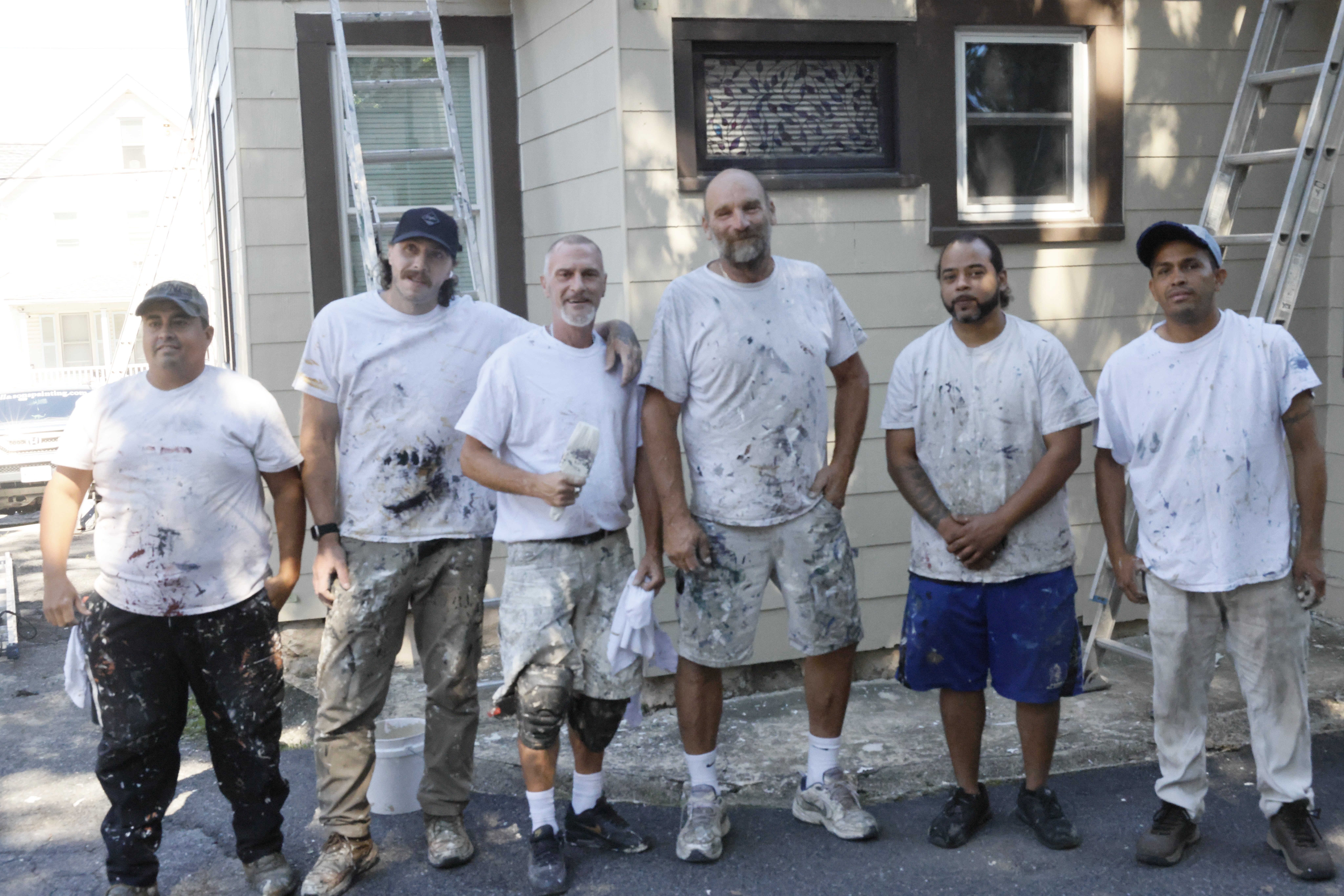 The Covell and Sons Painting team on a local project