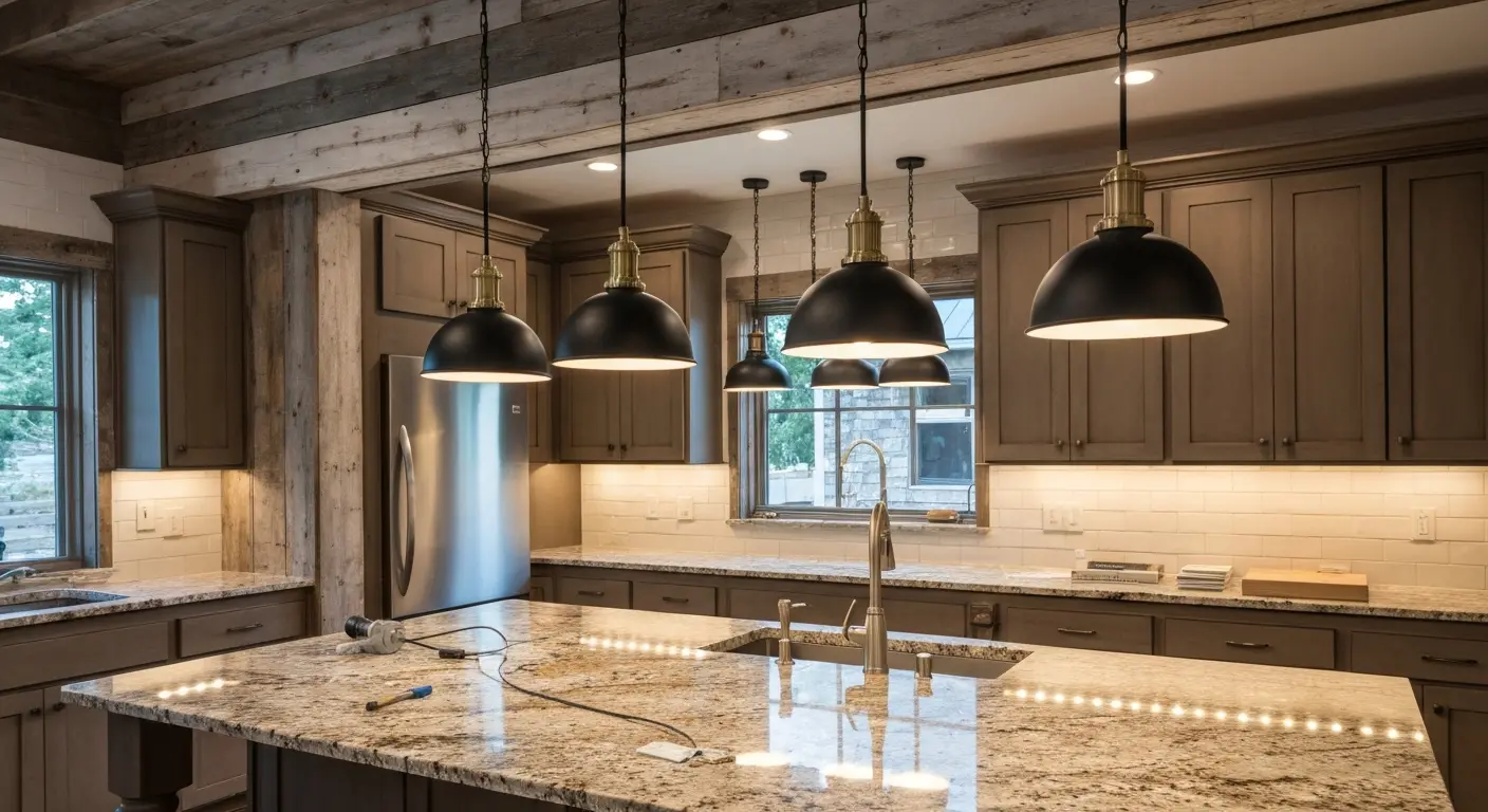 Statement pendant lighting
