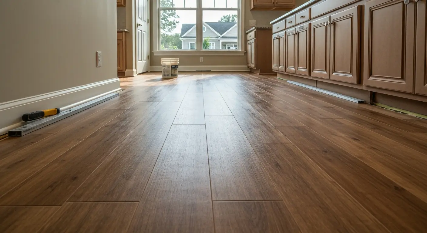 Luxury vinyl plank installation