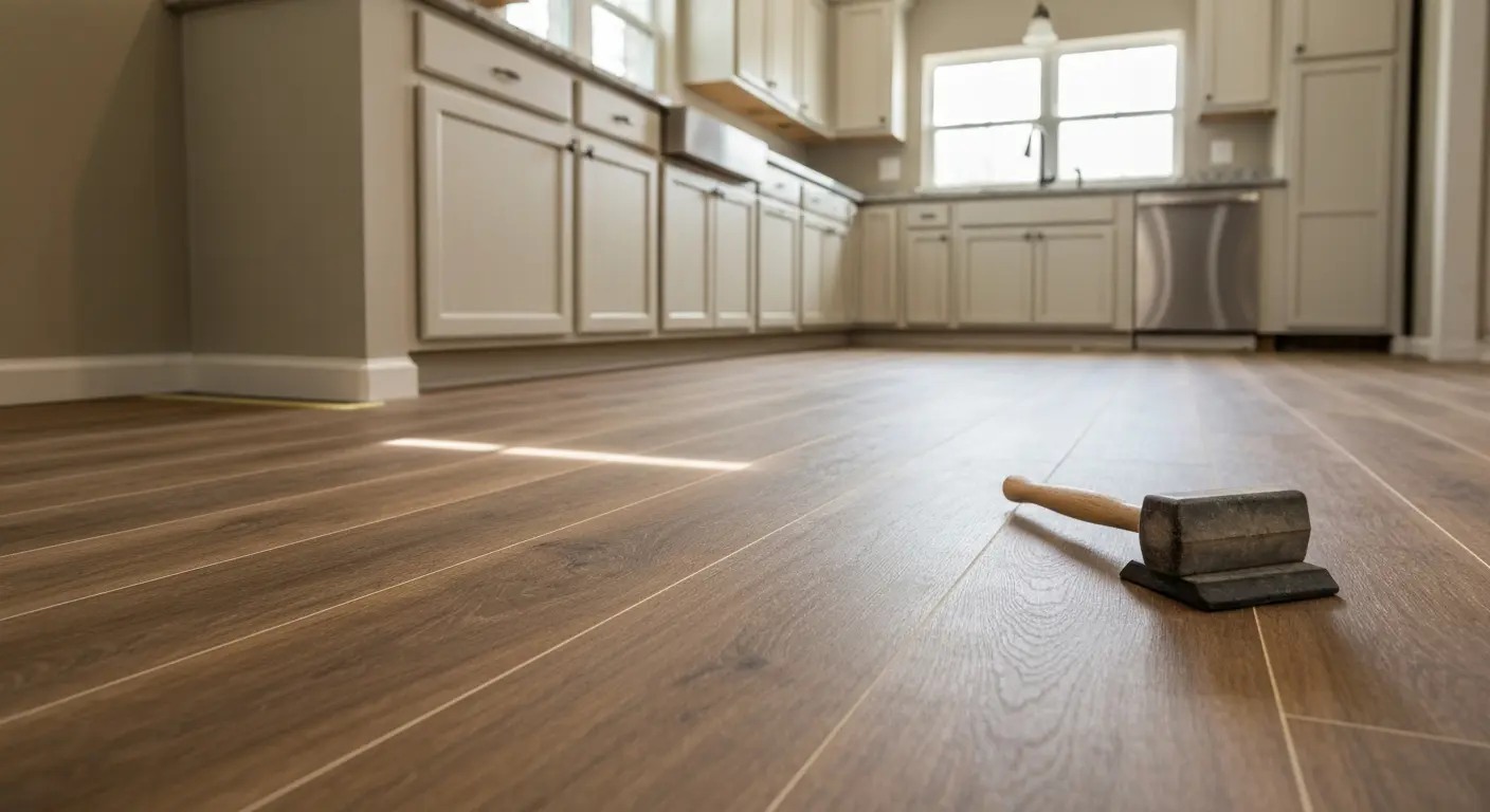 Luxury vinyl plank flooring