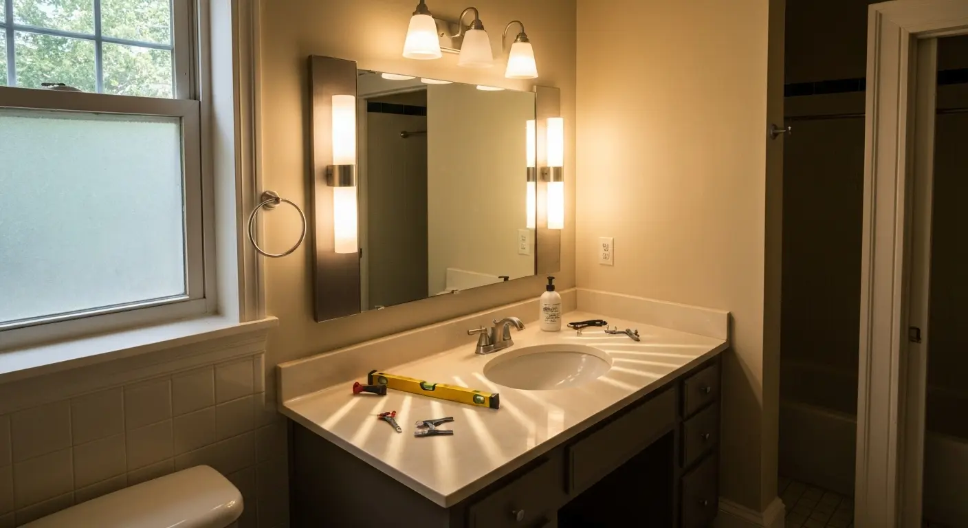 Bathroom lighting and fixtures