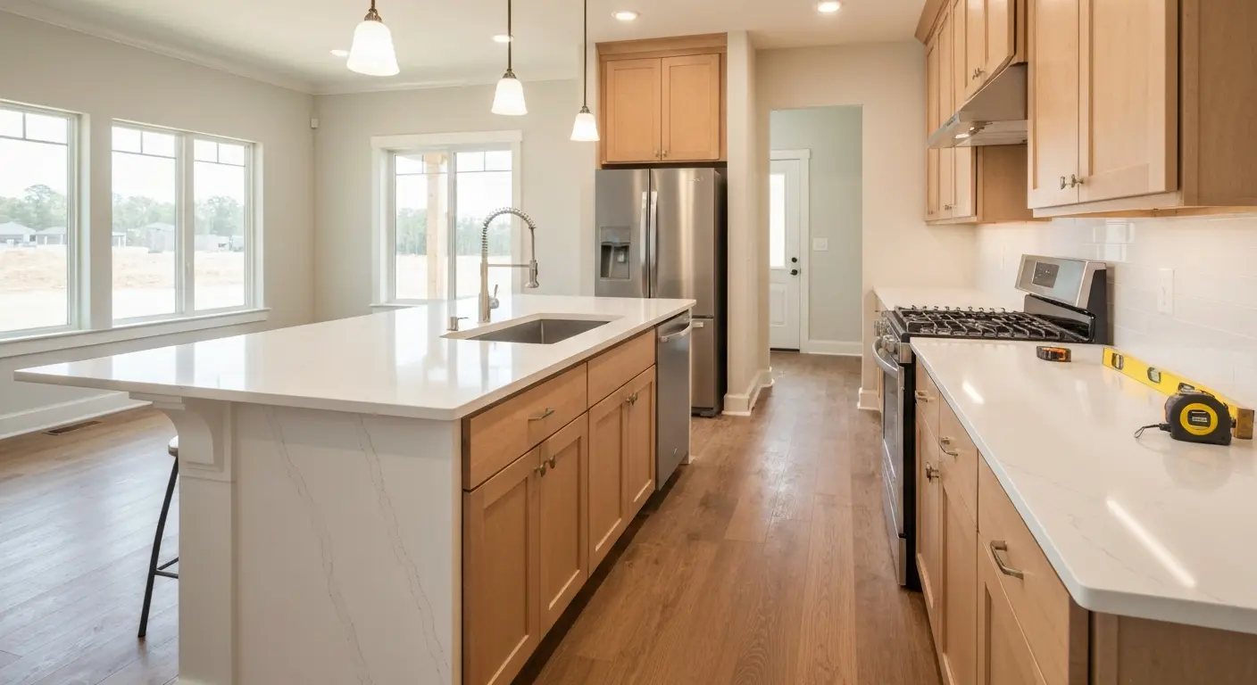 New construction kitchen
