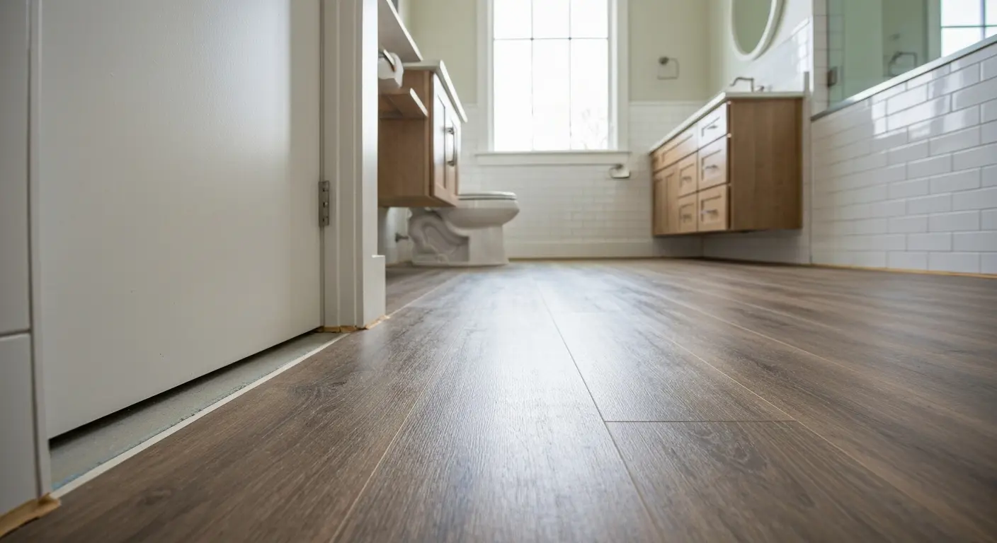 Bathroom LVP flooring