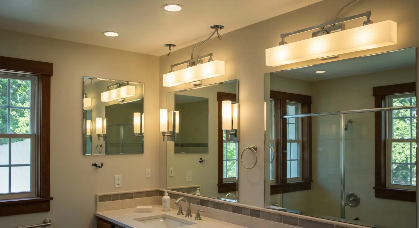 Bathroom lighting and fixtures