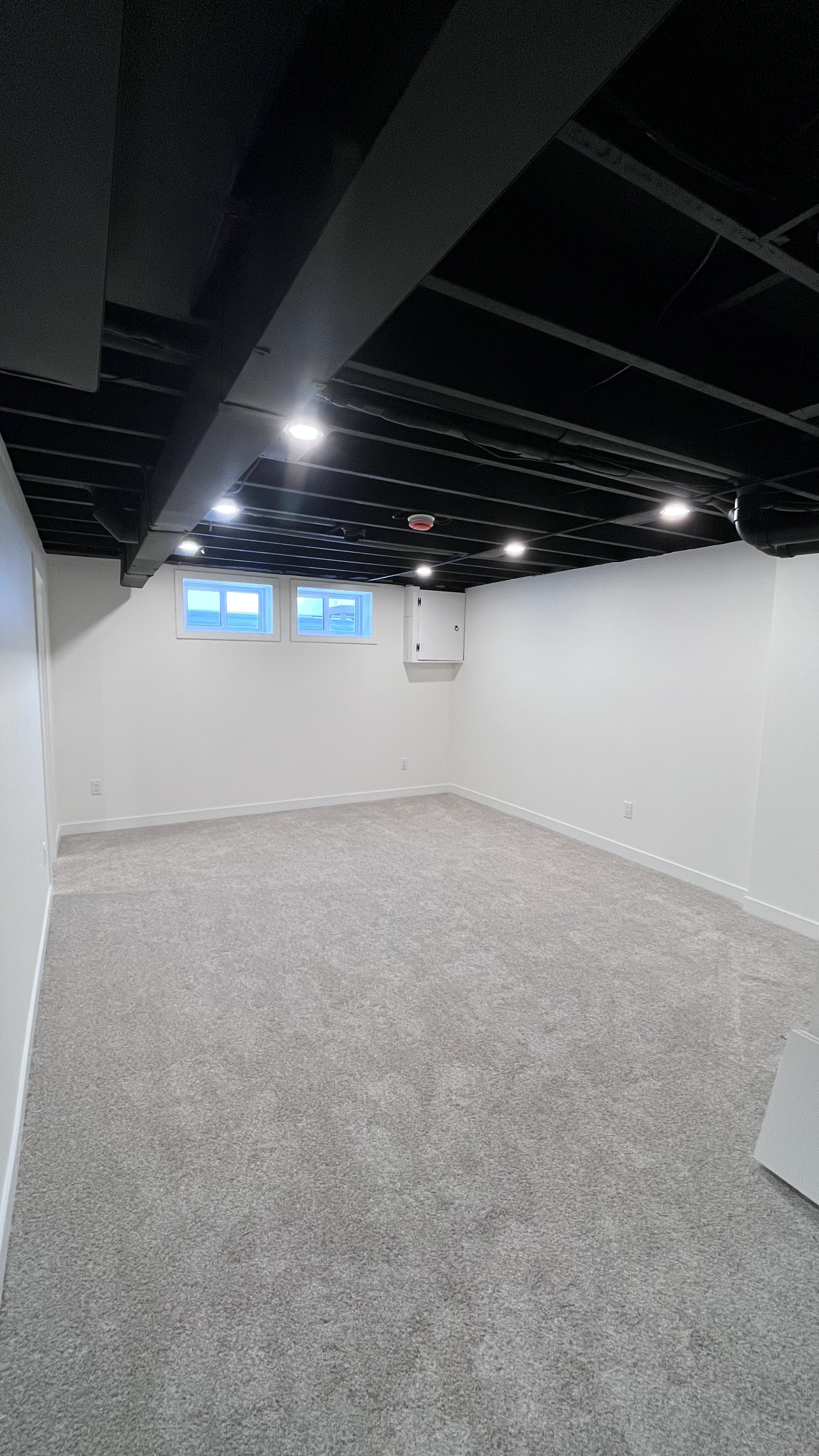 Basement development after renovation