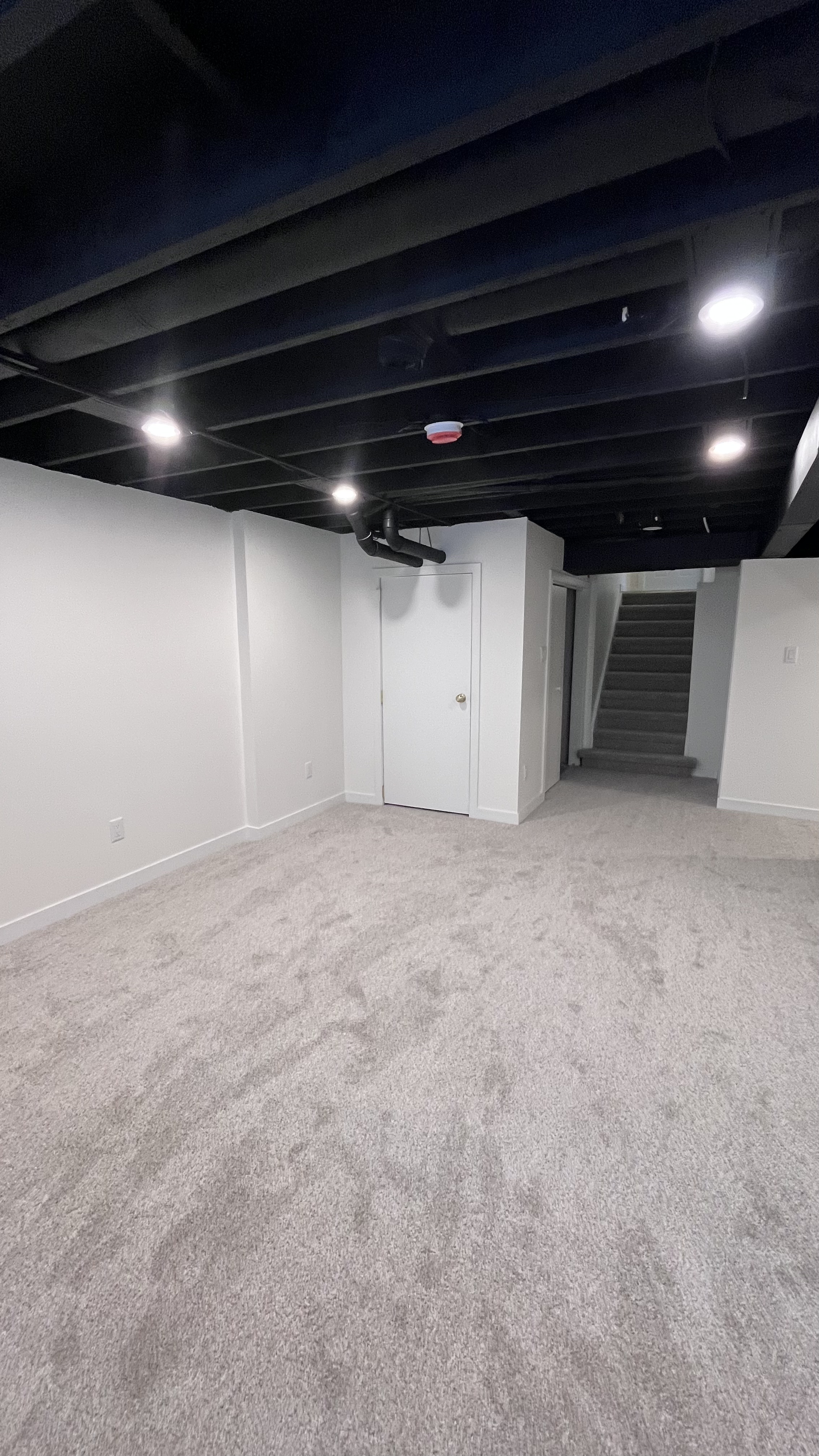 Basement development after renovation