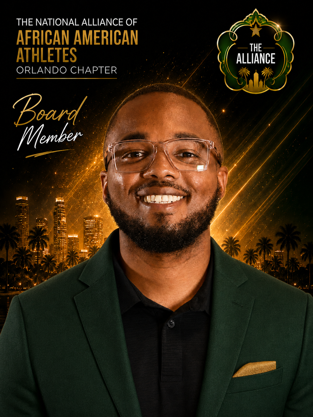 Nikolas Dean, Director of Student-Athlete Development for the NAAAA Orlando Chapter