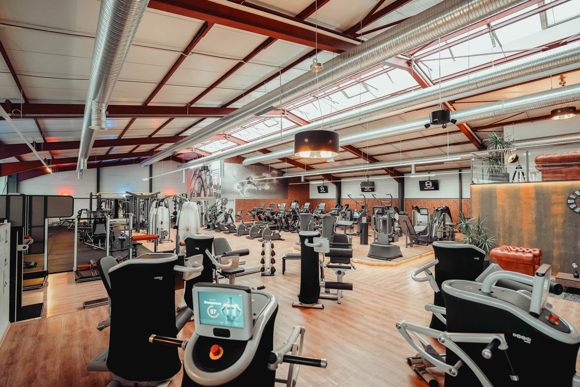 Familiäre Atmosphäre im Fitnessstudio