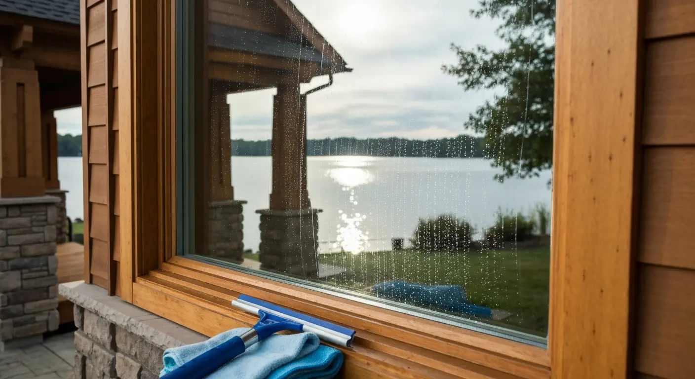 Professional window cleaning service