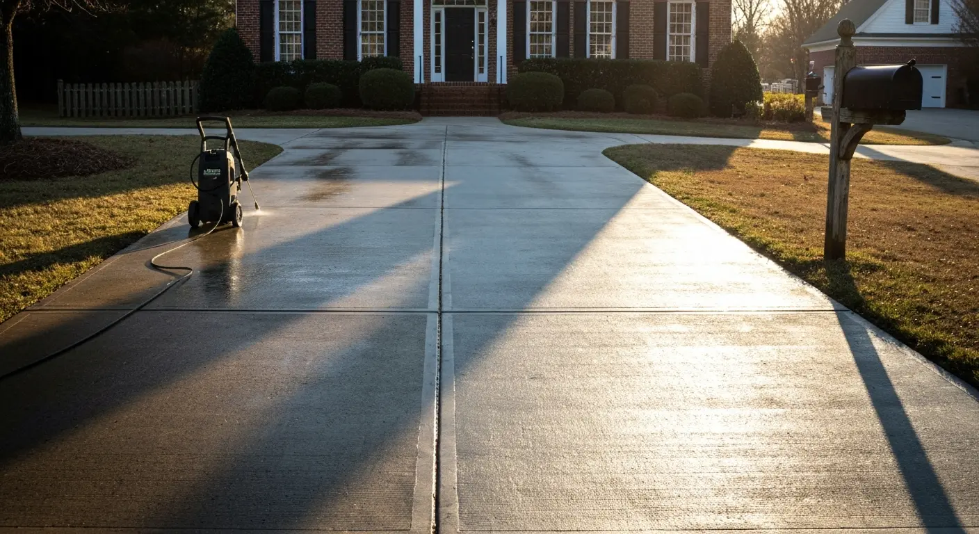 Concrete and driveway cleaning