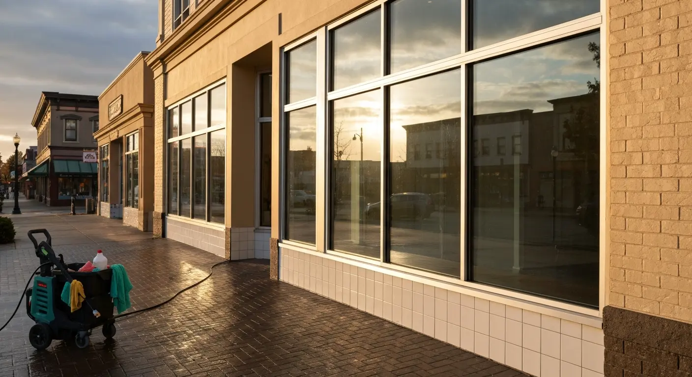 Commercial building exterior