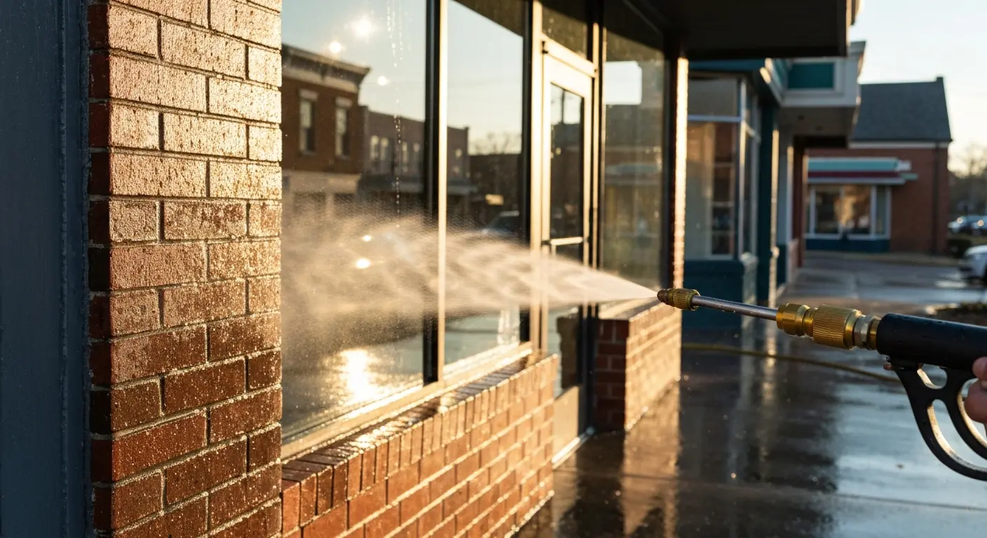 Commercial pressure washing