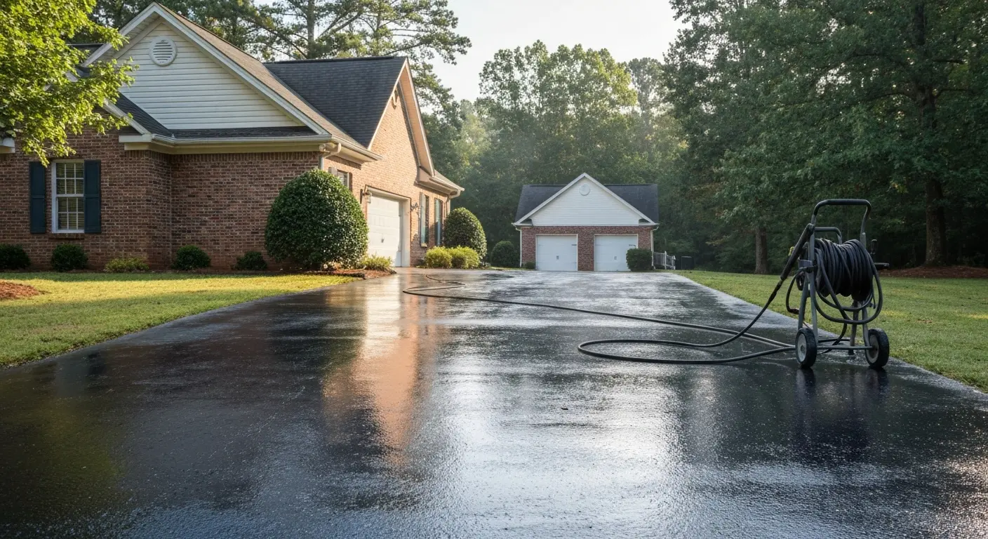Driveway cleaning service