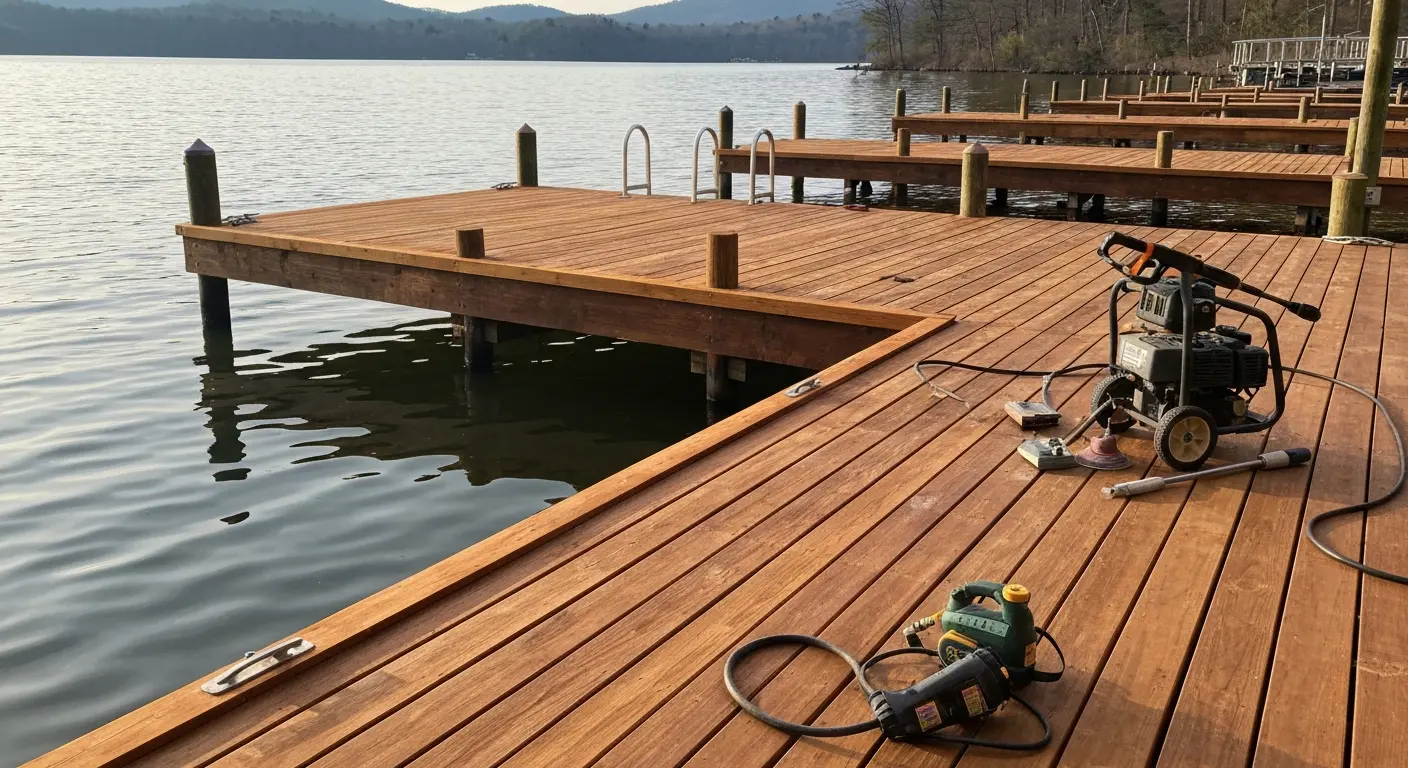 Dock cleaning service