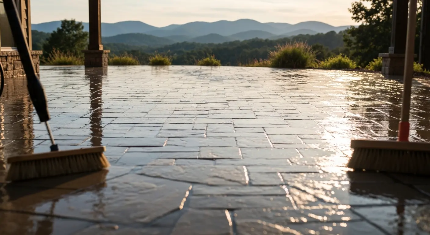 Patio cleaning service