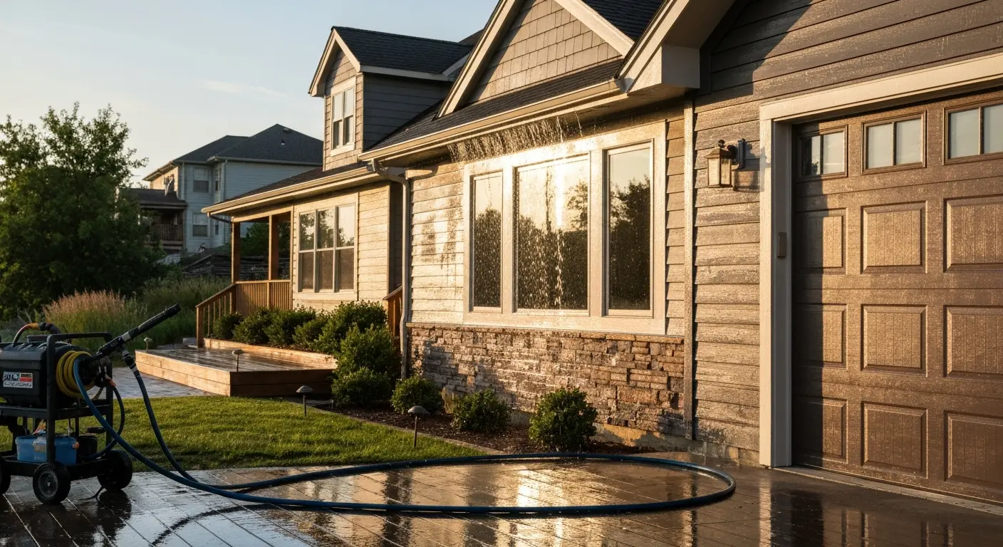 Residential house washing service