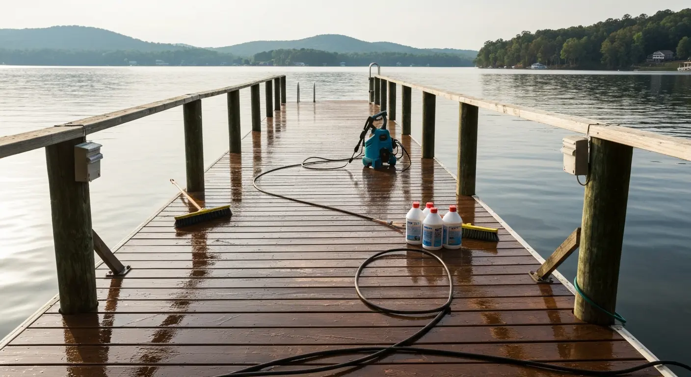 Dock cleaning service Smith Mountain Lake area