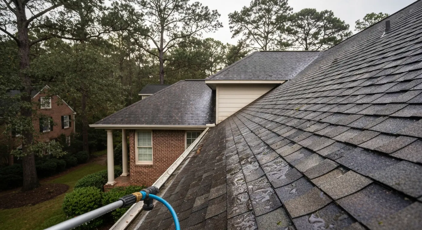 Roof and gutter cleaning