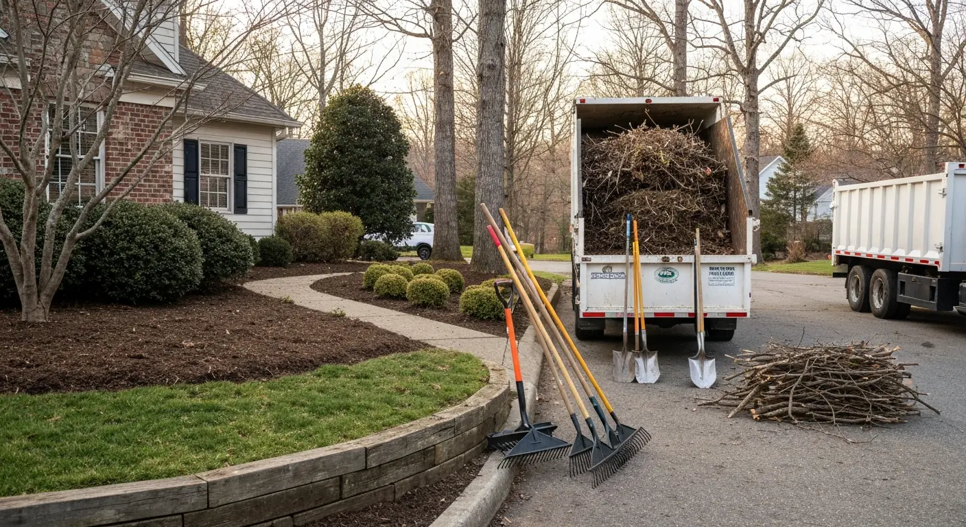 Spring cleanup and debris removal in Smith Mountain Lake