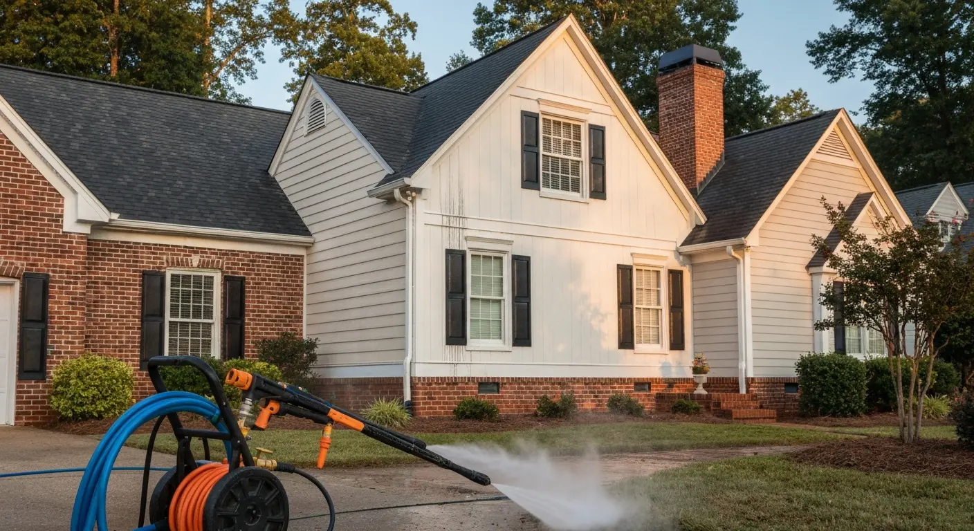 Home exterior washing