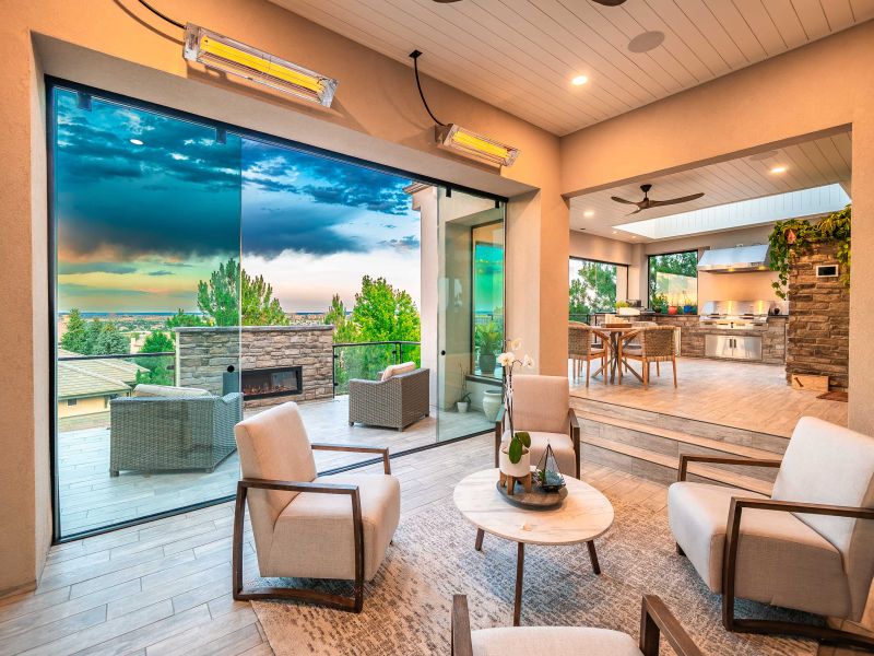 Deck and outdoor living space built by Indiana Pros in Hamilton County, Indiana