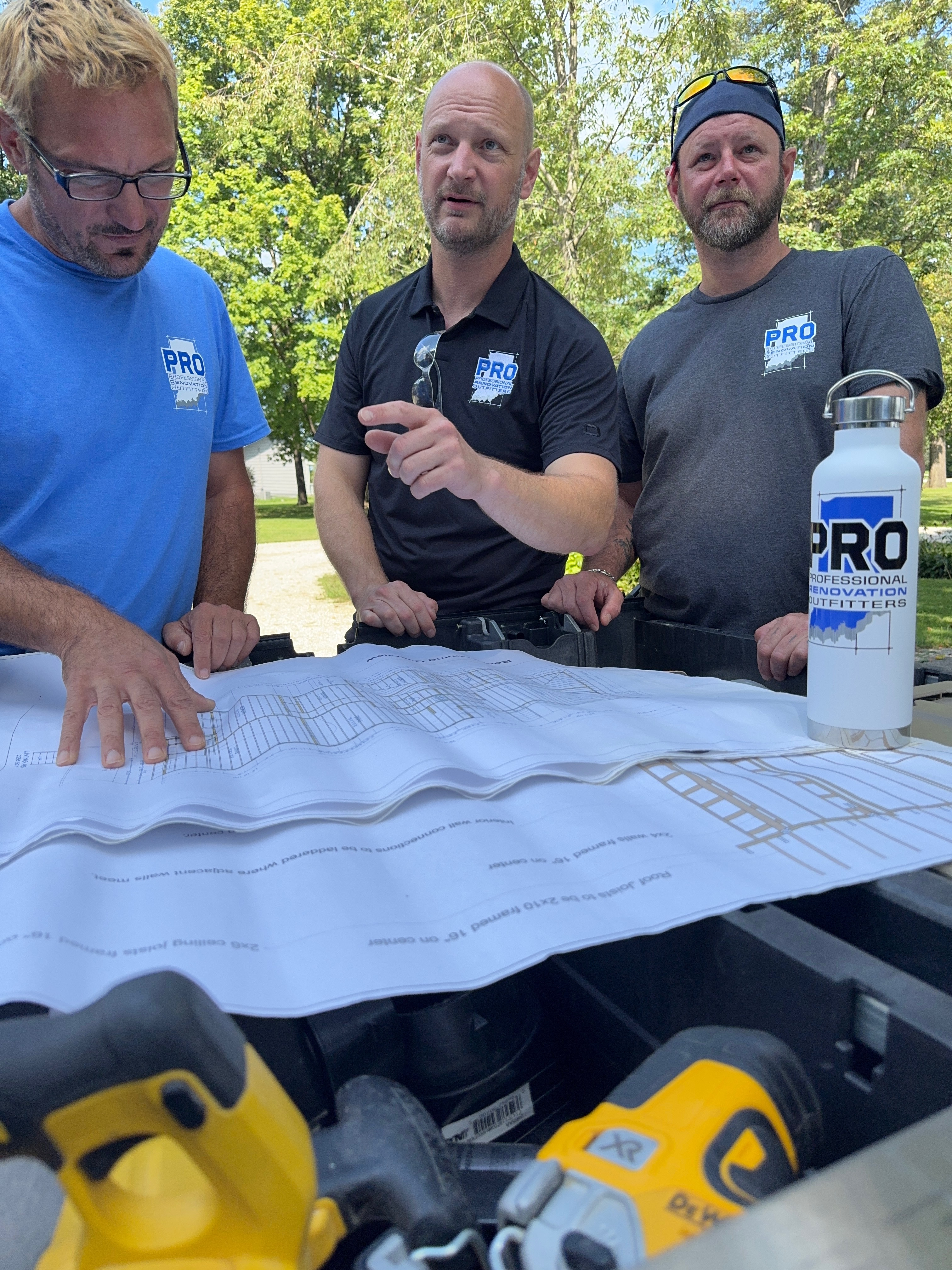 Pete and Adam of Indiana Pros, the two owners who manage every project