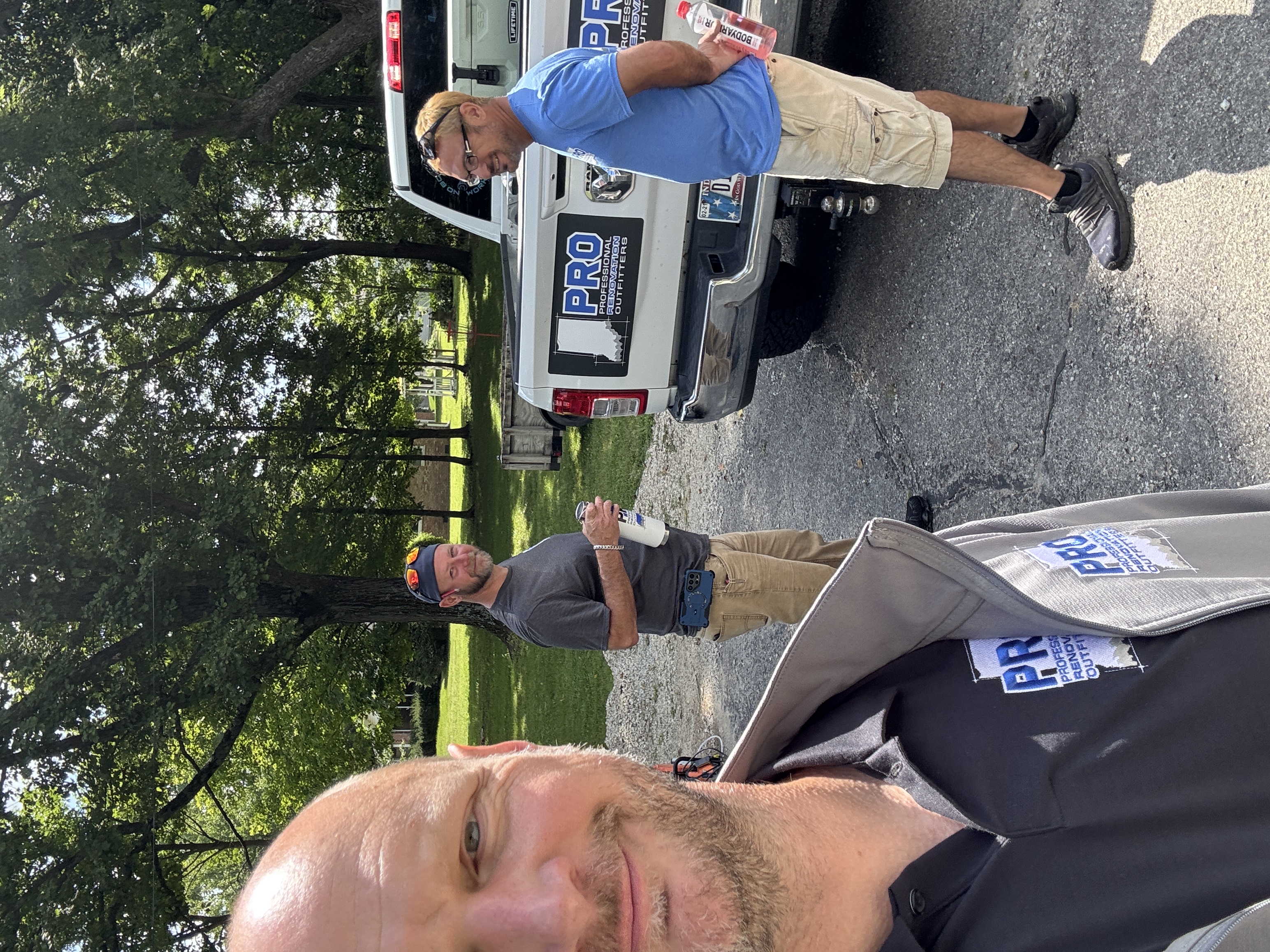 The Indiana Pros crew at work in Hamilton County, Indiana