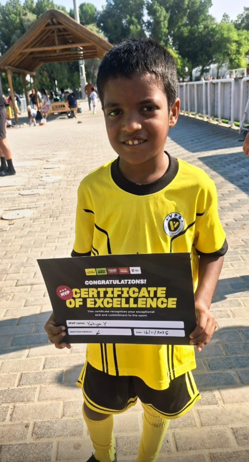 Yahya Yekmaz, VPS Academy player signed to Al Wasl FC Academy