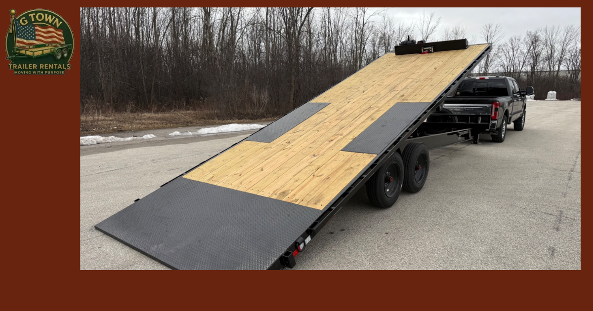 How Does the Deckover Hydraulic Tilt Trailer Support Green Bay, WI Snow Removal Equipment Prep?
