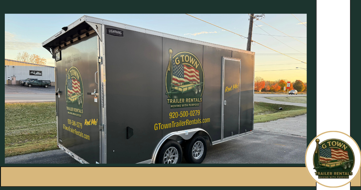 How Does the 8.5x16 Enclosed Trailer Support Green Bay, WI Post-Halloween Attraction Breakdown?