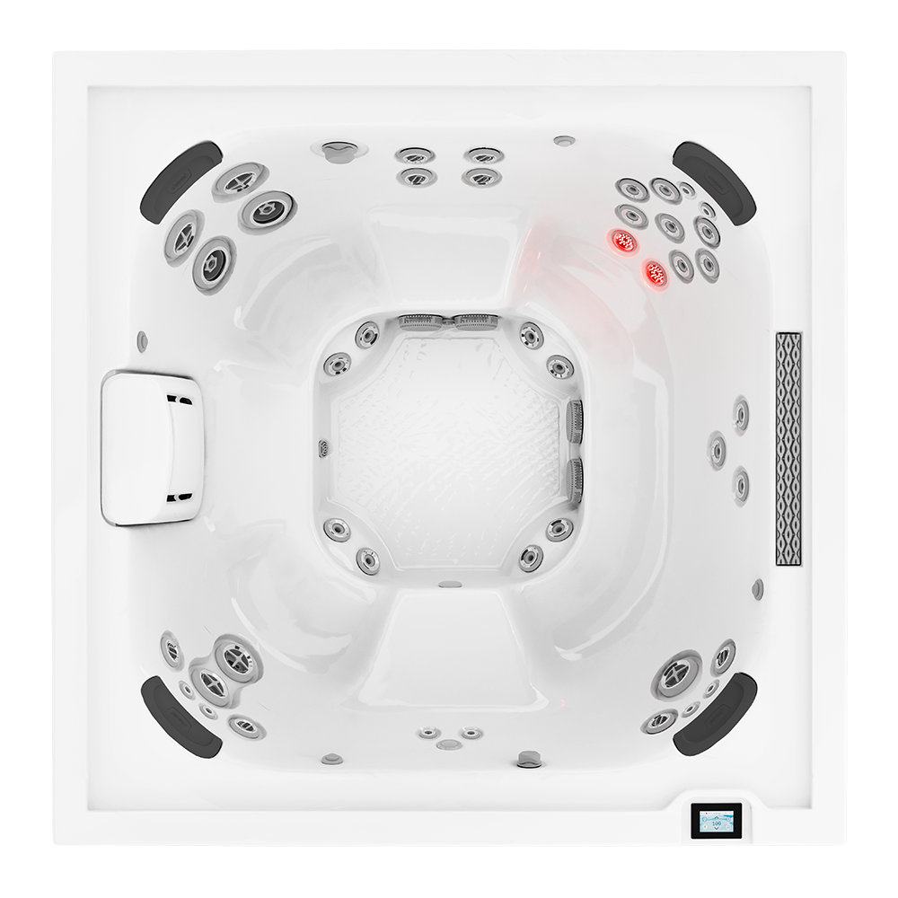 Overhead view of the Jacuzzi® J408™ hot tub