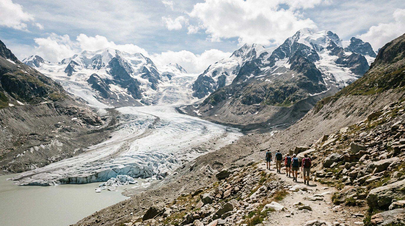 Gletscherwanderung Morteratsch Piz Bernina