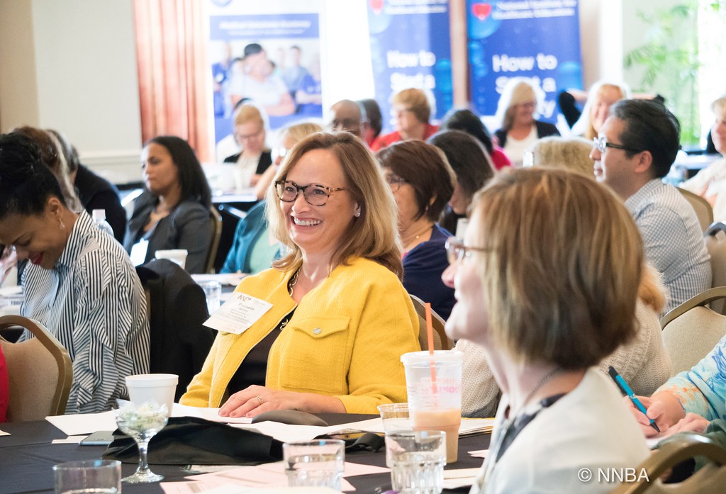 Two women talking in comfortable chairs