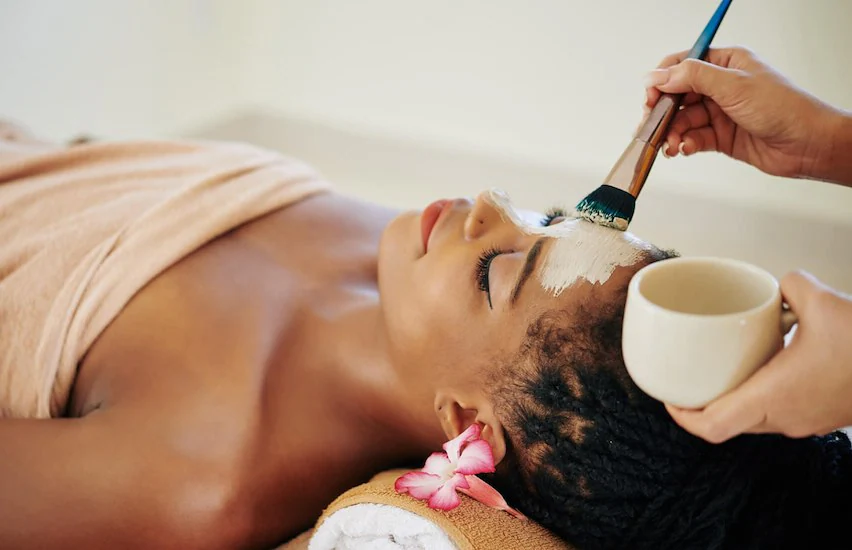 Relaxing spa moment at the resort