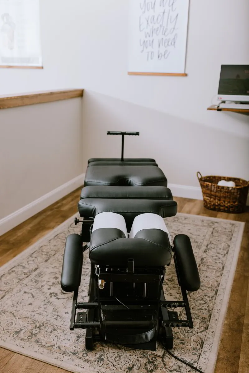Adjusting room at Evolve Chiropractic & Wellness Co.