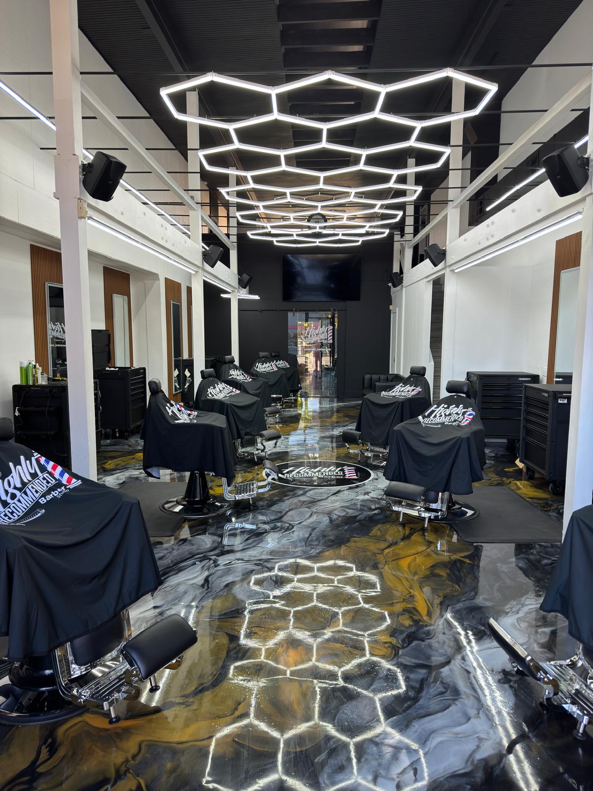 Highly Recommended barbershop interior