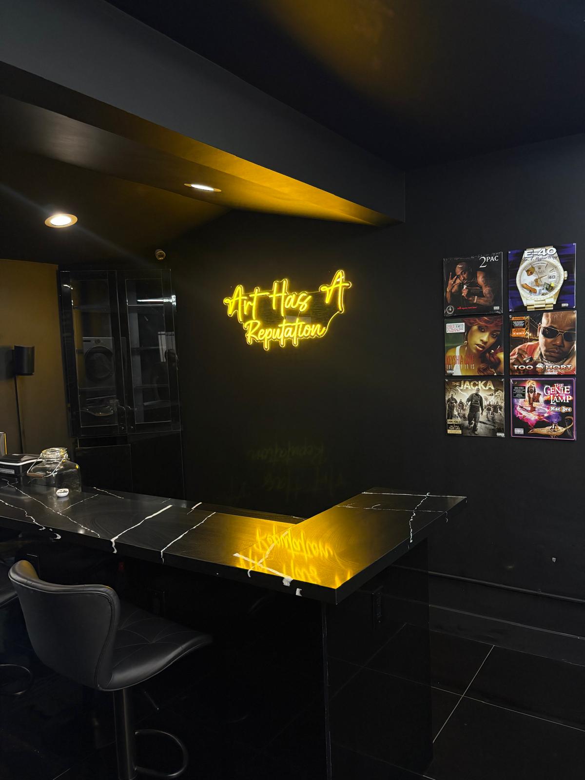 Barbershop detail and finish