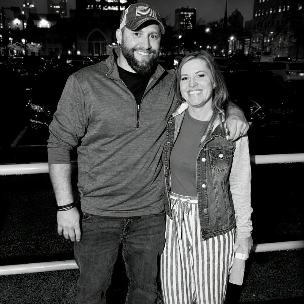 Owner of Sudz Up Bin Cleaners with family member representing the local family-owned trash can cleaning business in Ohio