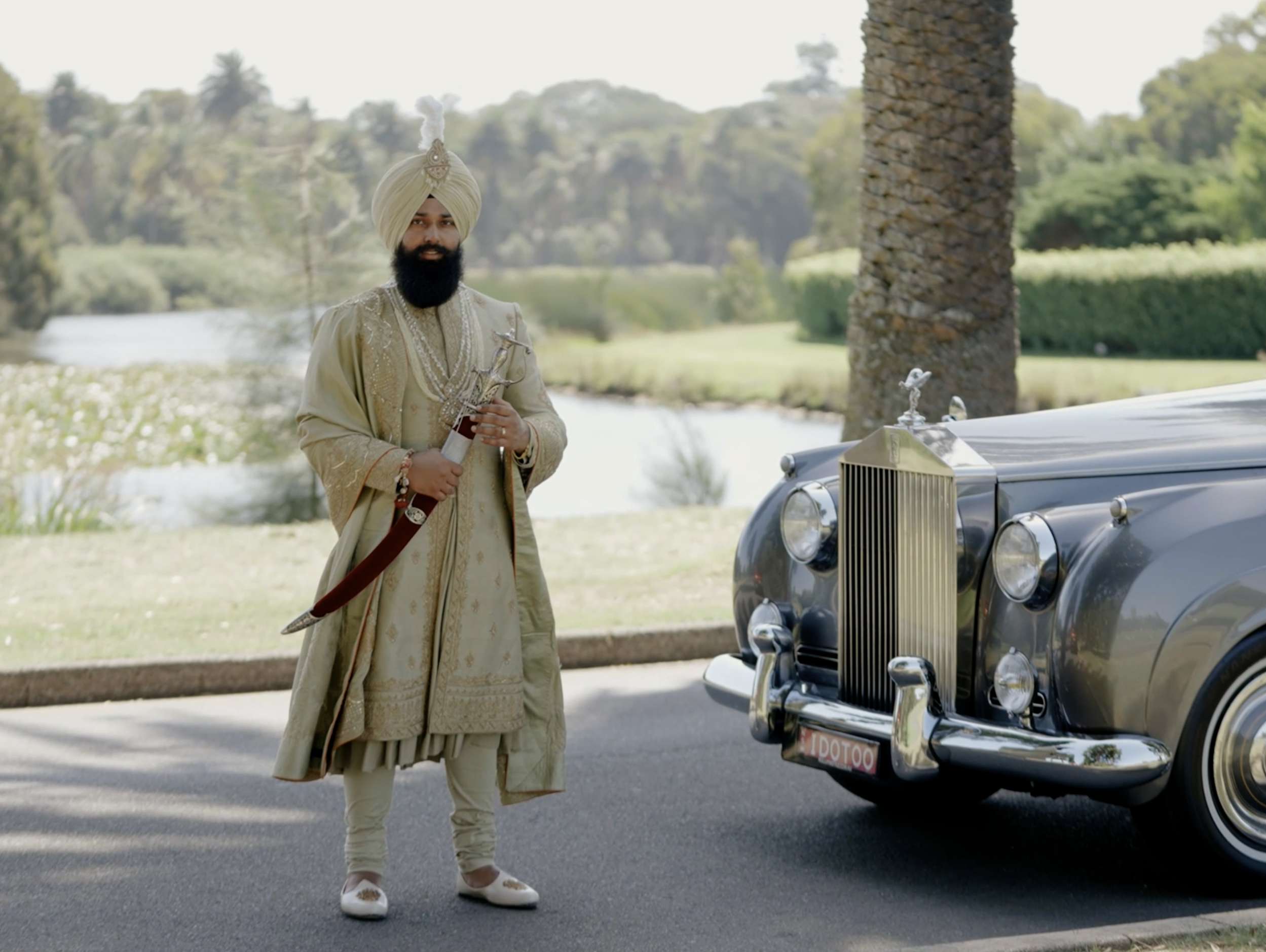 Still from the film for Simran and Navjeet