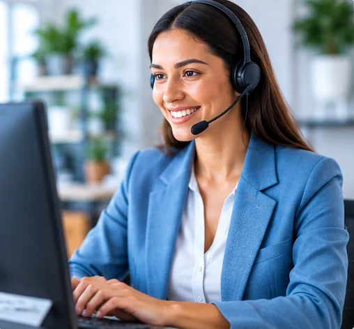 24/7 business receptionist helping answer customer calls