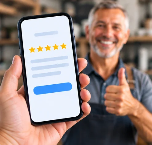 Google review generation system helping businesses collect customer reviews